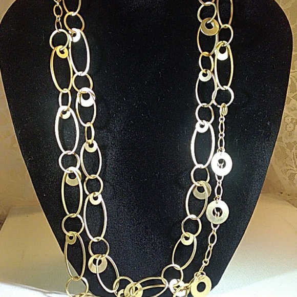 Premier Design 2 strand gold link necklace - Picture 4 of 5